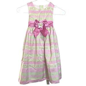 Goodlad of Philadelphia Girls Youth Dress Gown Size 6 Spring Dressy Pink White